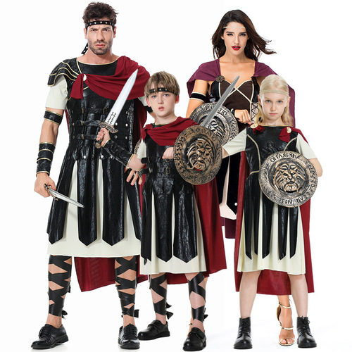 Halloween costume Amazon new Spartan warrior cosplay costume Roman gladiator costume