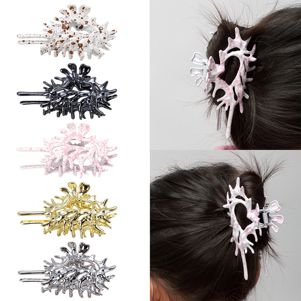 Women's IG Style Geometric Alloy Plating Hair Claws display picture 2