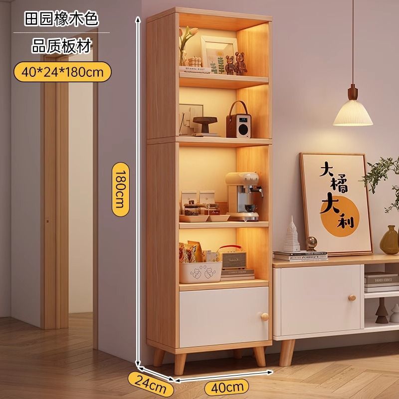 [캐비넷 도어 스타일] 패스토럴 오크 컬러 40*24*180cm