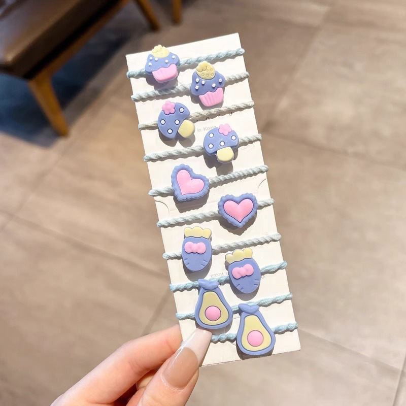 Ligas de cabello elásticas para niñas, colores de caramelo, suaves y resistentes, accesorios infantiles