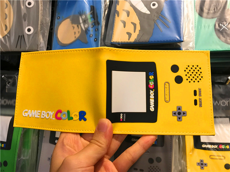 PS maneja de juegos cartera de dibujos animados máquina de juegos corta doble pegamento cartera de cambio cartera de cuero de PVC cartera de tarjetas