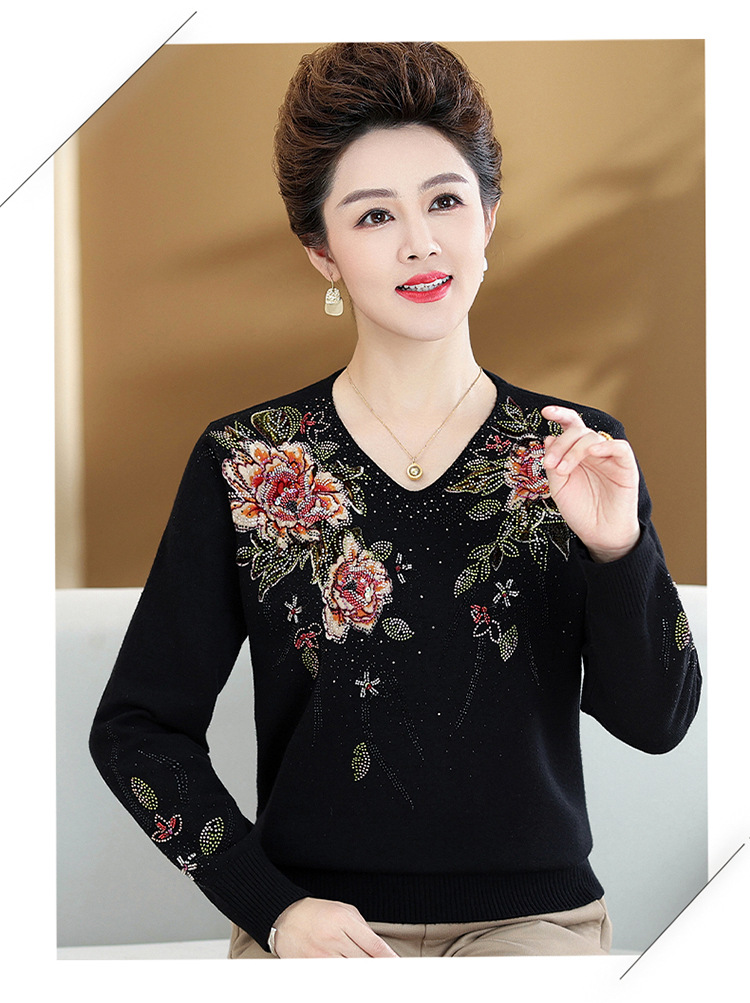 E6000 1230K ÁO LEN NỮ TAIRYA MÙA XUÂN THU ĐÔNG TRUNG NIÊN DÙNG TRONG LỄ CƯỚI THỜI TRANG NỮ G04 SẢN PHẨM MỚI