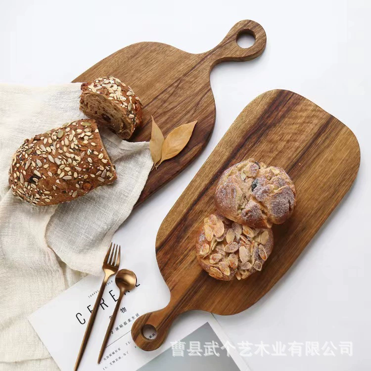 Solid wood cutting board noodle board sushi plate whole solid wood pizza board cubes chopping board pallets all solid wood
