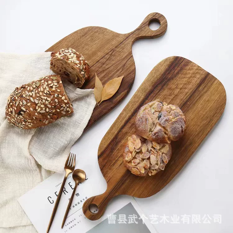 Solid wood cutting board noodle board sushi plate whole solid wood pizza board cubes chopping board pallets all solid wood