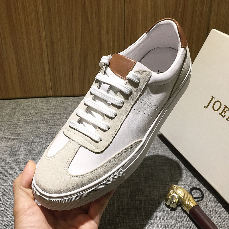 Vintage German Training Shoes Casual White Shoes Men's 2024 Summer Trendy Brand Board Shoes Genuine Leather Breathable Thin All-match High-end Feeling
