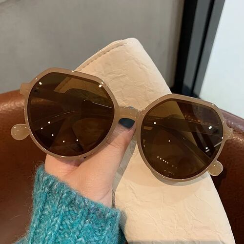 Sunglasses for women, high-end summer sun protection sunglasses  new fashion large frame, big face, slimming sunglasses
