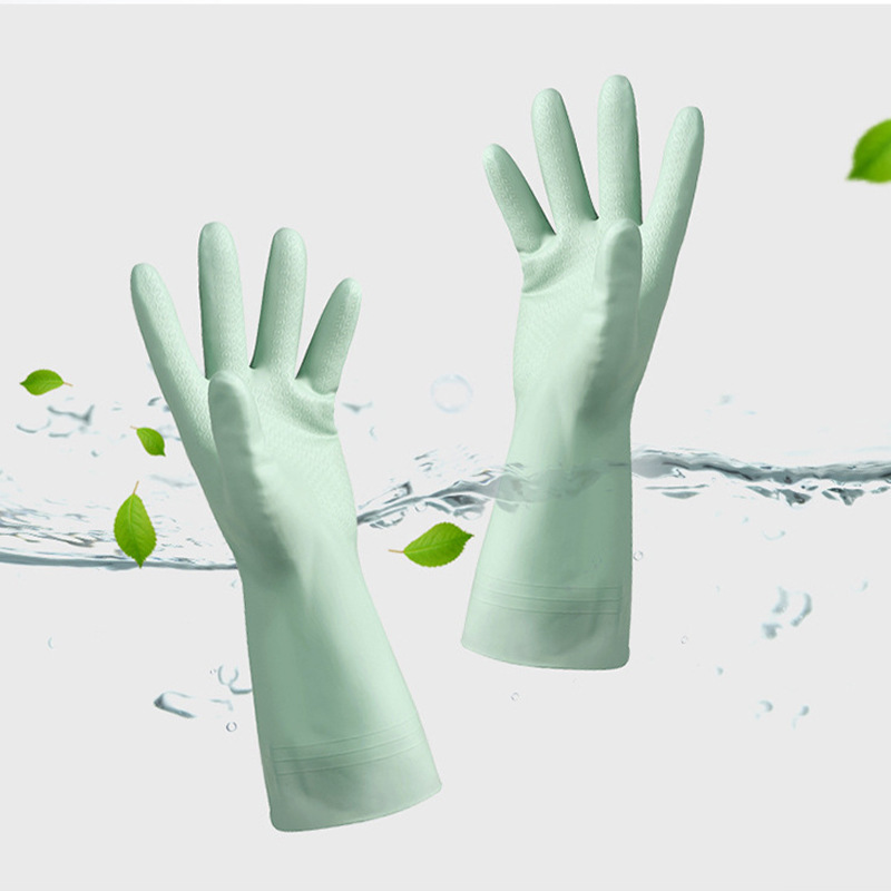 Dishwashing For Women Waterproof Rubber Latex Thin Kitchen Durable Laundry Cleaning Household Gloves_voghion.com