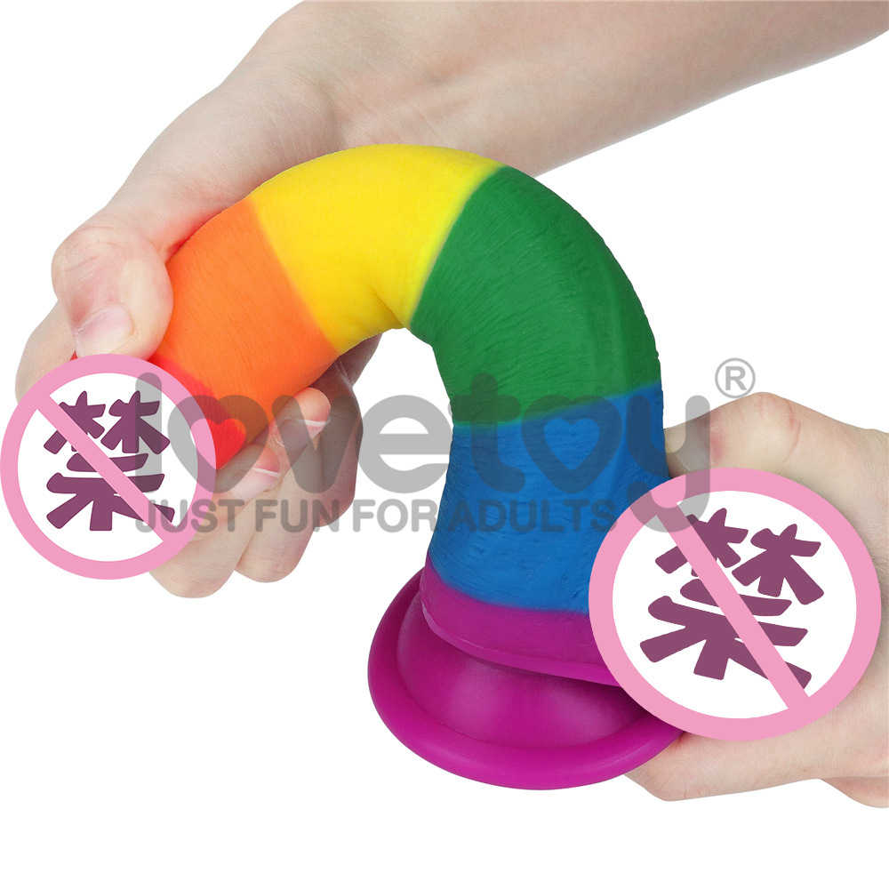 Dương Vật Giả Đóng Tường 7 Màu Có Bìu LoveToy