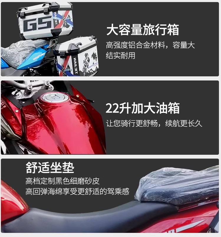 Brand New Oriental Lingyu Motorcycle Rally Car Df150-5S Street Motorcycle National Iv Electronic Fuel Injection Single Cylinder Can Be Exported