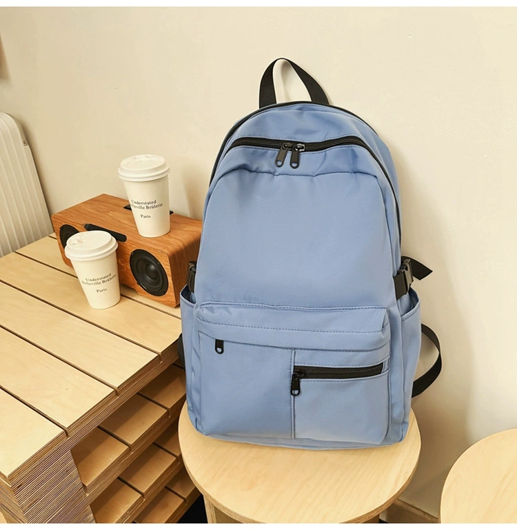 Men's backpack, Japanese capacious shoulder bag for traveling for leisure, school bag, simple and elegant design, for secondary school, for teenagers, for students
