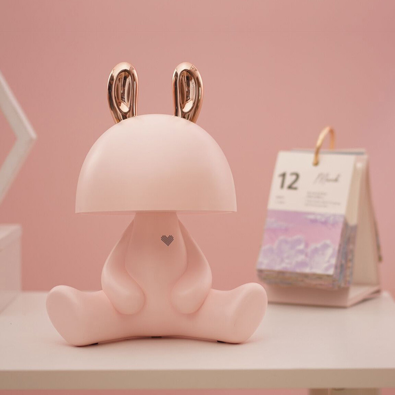 Lámpara de escritorio de protección de ojos LED recargable para regalo de cumpleaños para la novia para la novia para la novia para la luz de la noche (sin Bluetooth)
