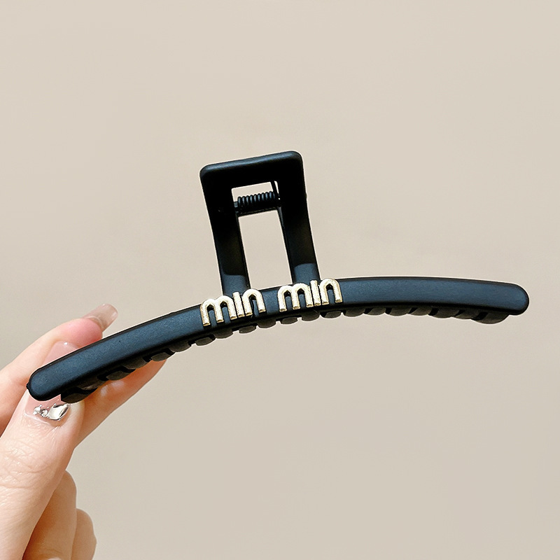 Tocado con clip cuadrado de Maillard, elegante coreano francés, retro, clip de tiburón, red, temperamento rojo, pinza para el cabello, accesorios para el cabello