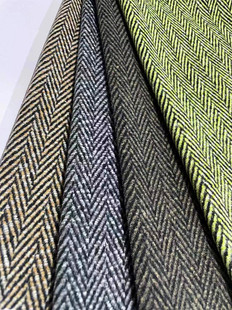 Ready Supply of Brushed Herringbone Woolen Coat Material Shaoxing Fabric