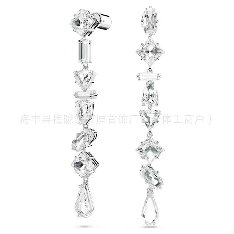Swarovski Mesmera Earrings Metal Crystal White