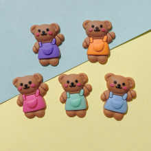 卡通小熊配饰软胶手机壳装饰品DIY水杯贴PVC洞洞鞋扣服饰鞋包配件