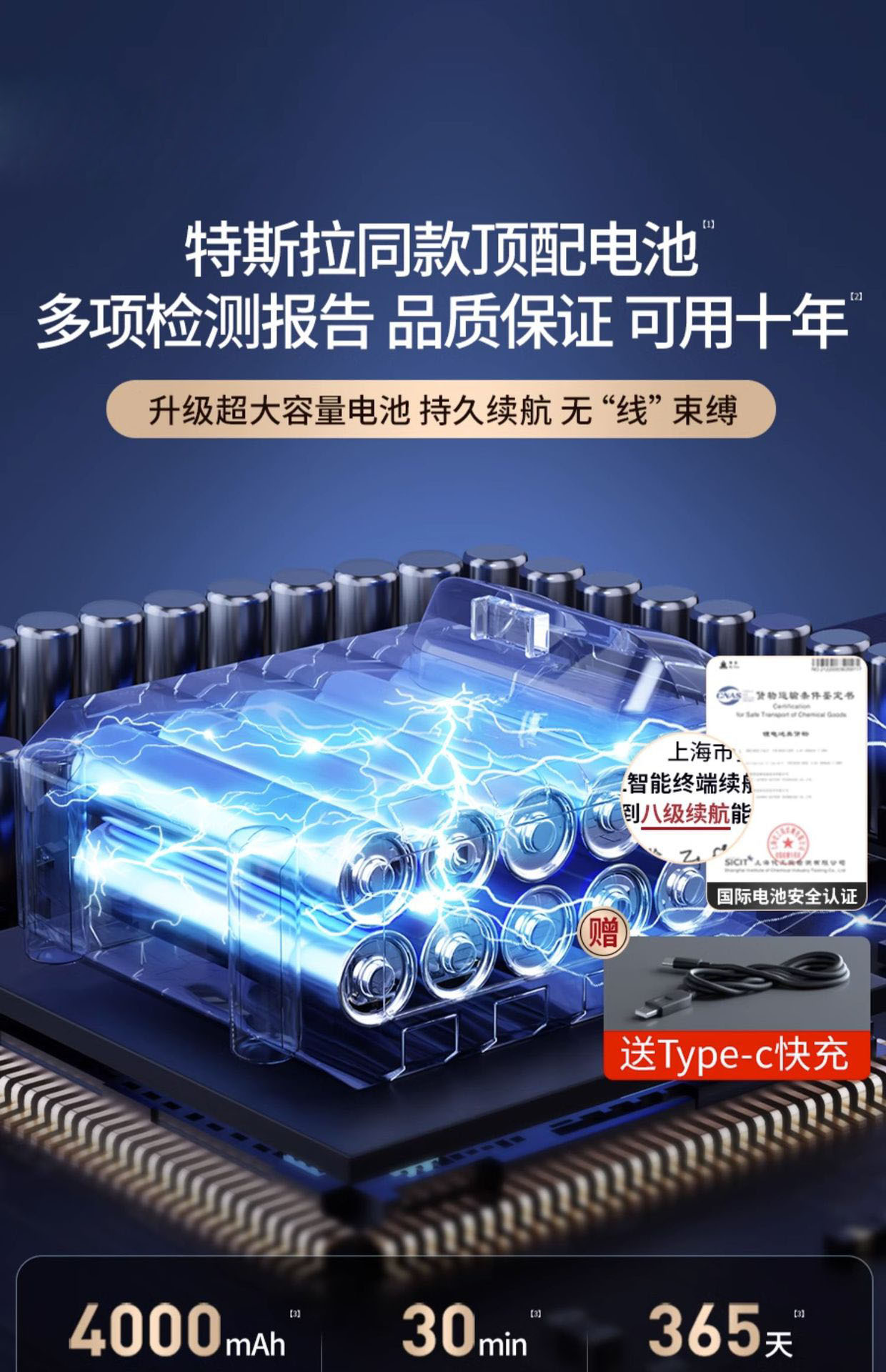 Car Vacuum Cleaner, Wireless Charging for Car Use, High Suction Power for Home Use, Powerful, Small, Handheld, Mini, In-Car