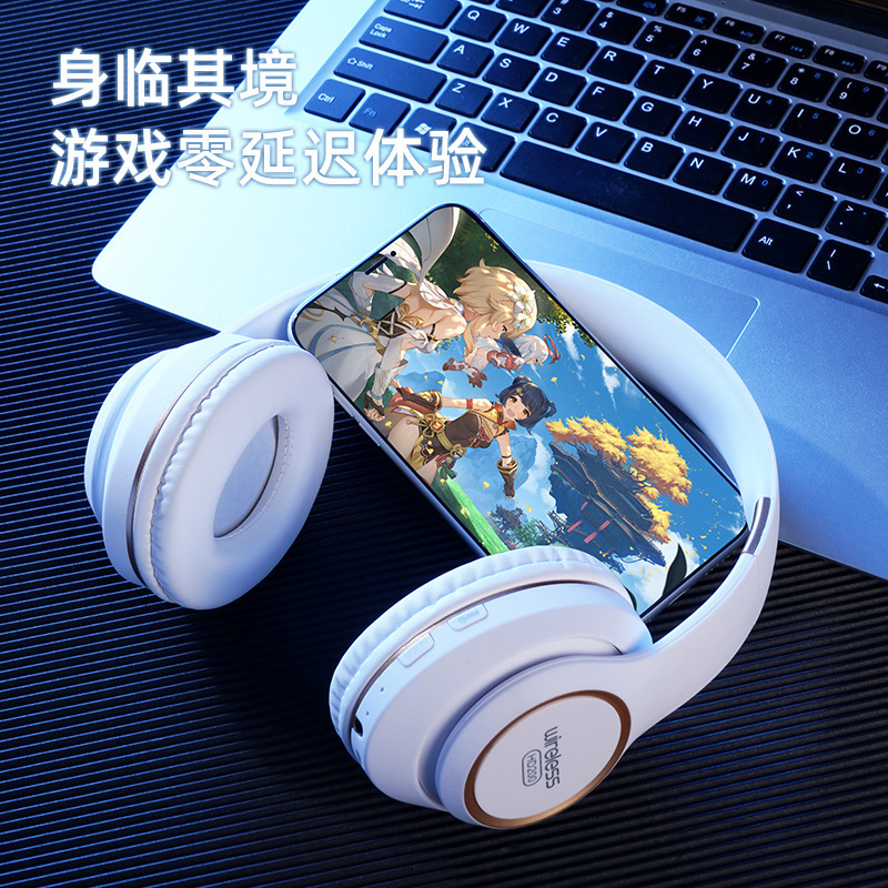 [New Model] Cross-Border Bluetooth Headset Hd200 Running Fitness Game Headset Card Sports Headset