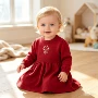 儿童圆领婴幼春秋裙子