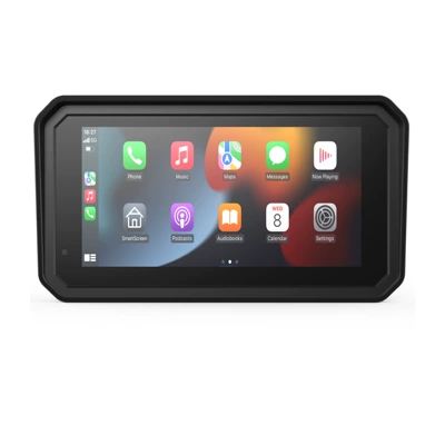 Volkswagen Motorcycle Dashcam Carplay Smart Navigation System 6inch Screen High-Definition Front and Rear Dual Cameras (Motorcycle driving recorder) - zc21-7inch-motorcycle-recorder-black