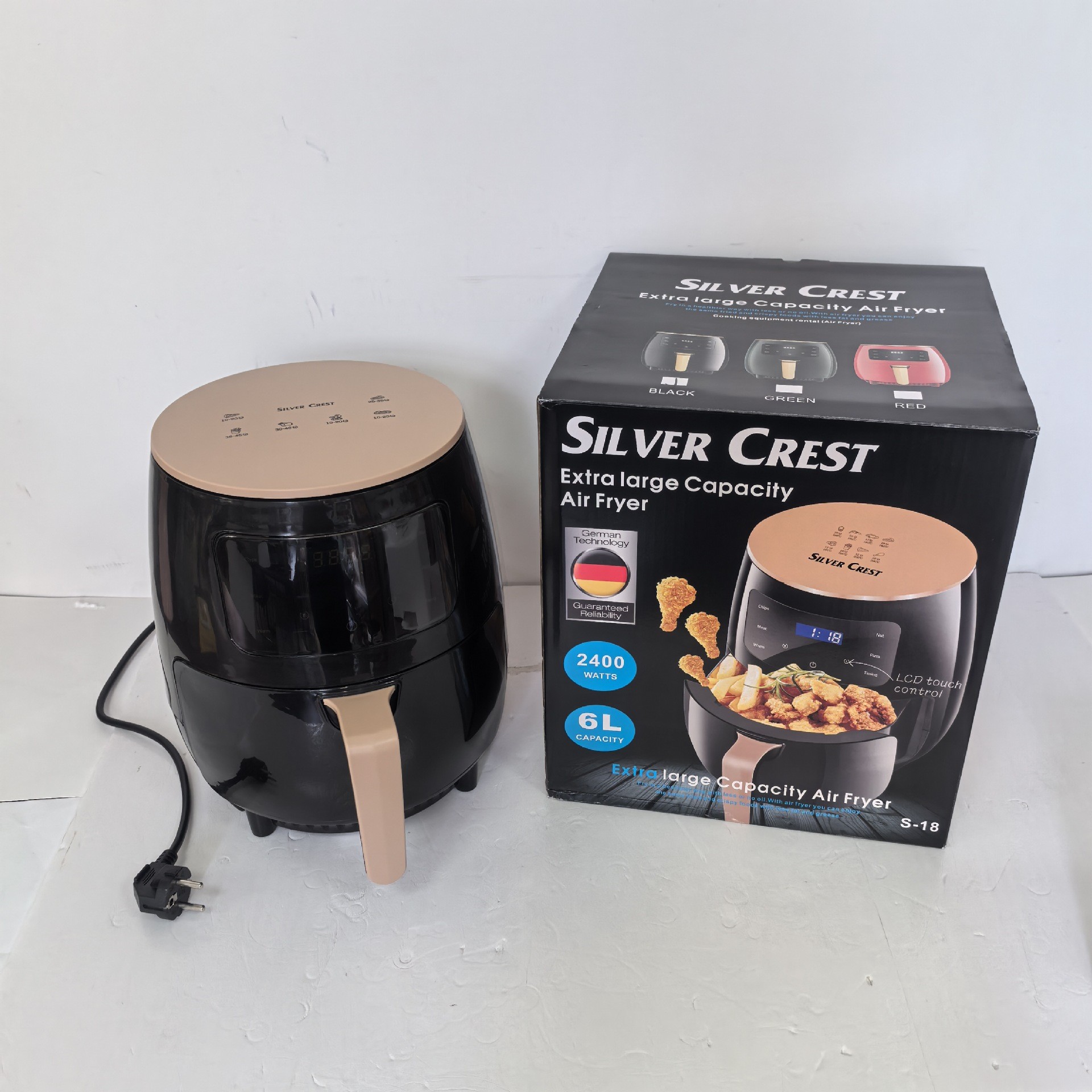 Air Fryer Home Large Capacity Touch Air Fryer Multi-functional French Fries Machine Smart Electric Fryer Wholesale