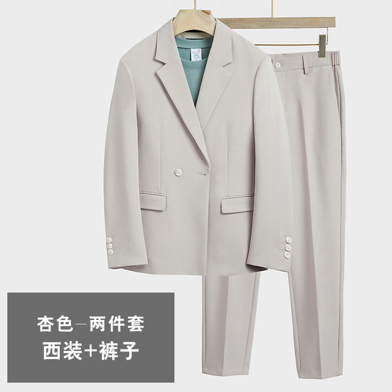 秋冬季西服套装男士休闲外套上衣韩版修身西装套装新款潮流小西装