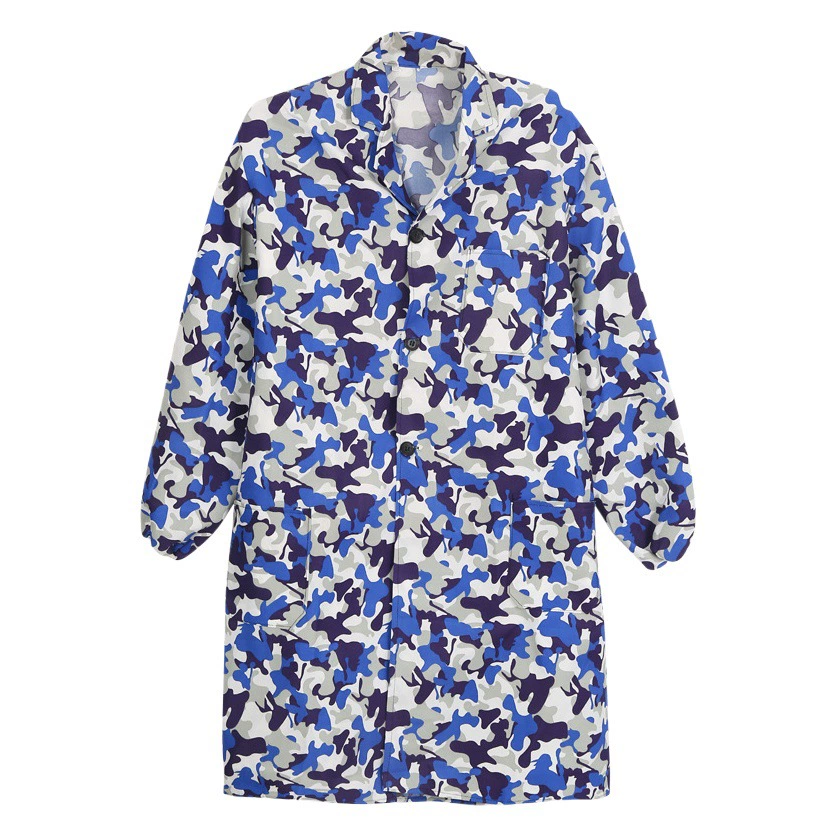 Охрана труда камуфляж пальто комбинезоны производители оптом с длинным рукавом пылезащитный чехол сплошной цвет камуфляж пальто может печатать логотип