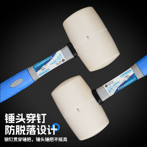 Rubber hammer Rubber hammer for ceramic tile decoration soft rubber hammer percussion tool tendon hammer micro-elastic installation hammer