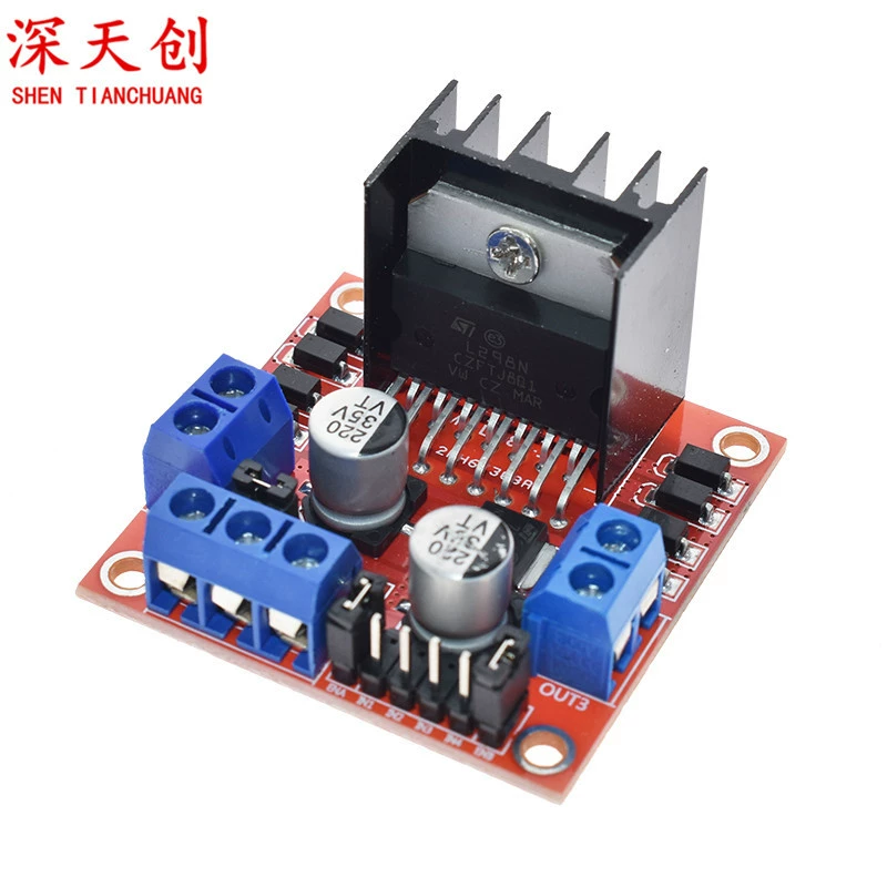 L298N модуль платы привода двигателя постоянного тока шаговый мотор интеллектуальный автомобиль робот аксессуары