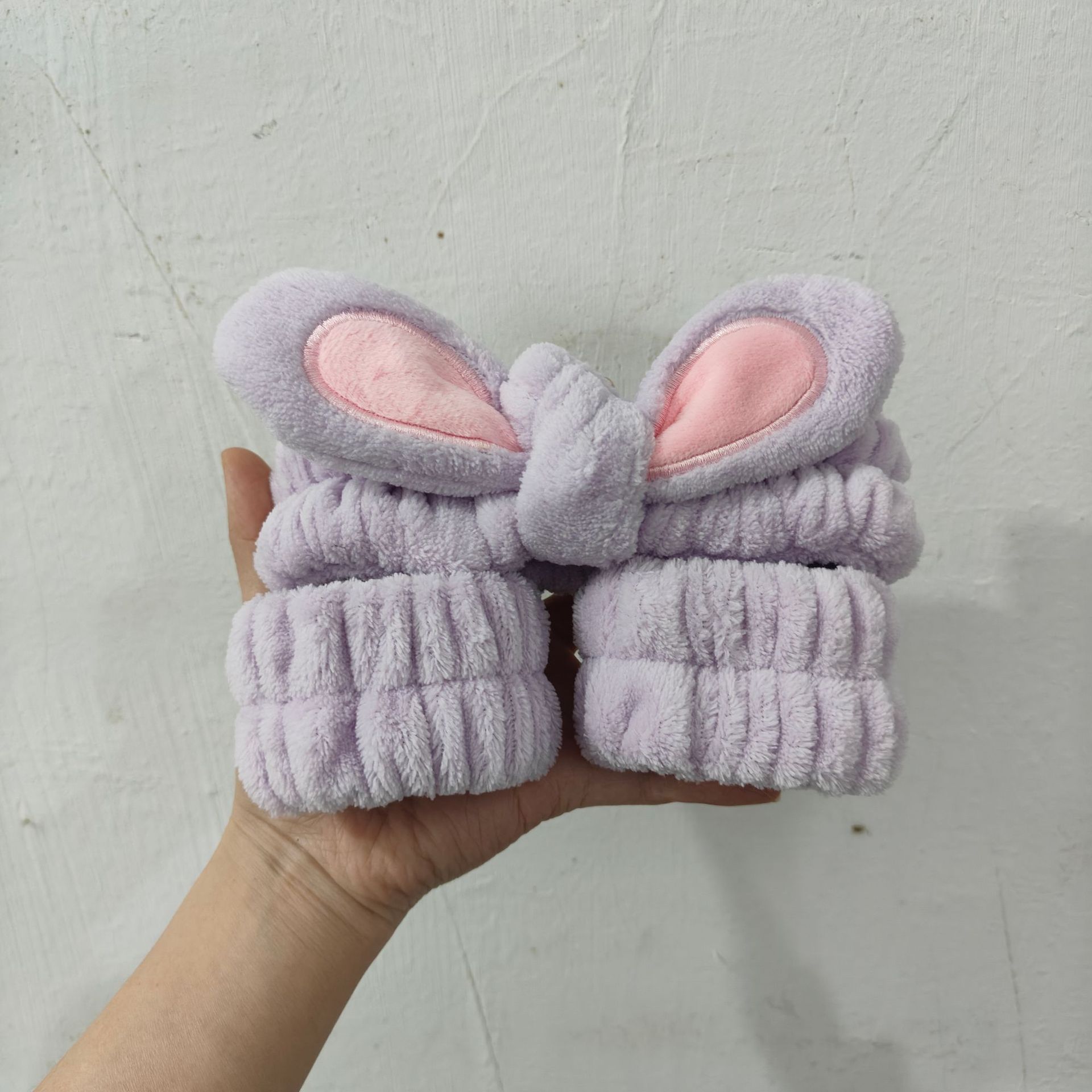 Otoño y invierno nuevo super lindos dibujos animados animal correa de cabello conjunto de correa de muñeca a prueba de humedad presión protector de cabello de muñeca lavado de la cara accesorios de cabello al por mayor