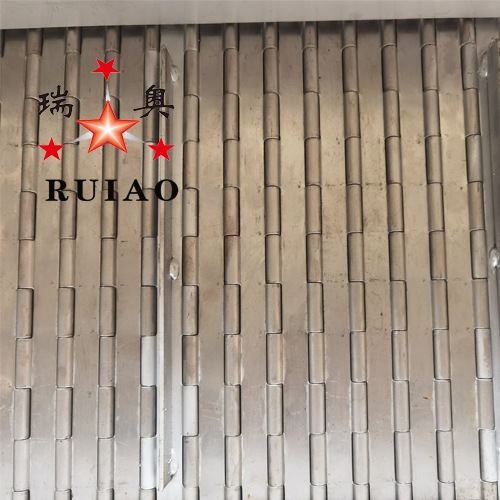 河北瑞奥304金属不锈钢链板传送板 排屑机板式链耐高温食品烘干送