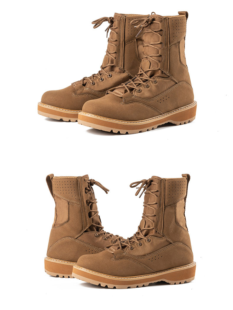 New Tiger combat boots Green Desert boots Brown boots Light combat boots Training boots_voghion.com