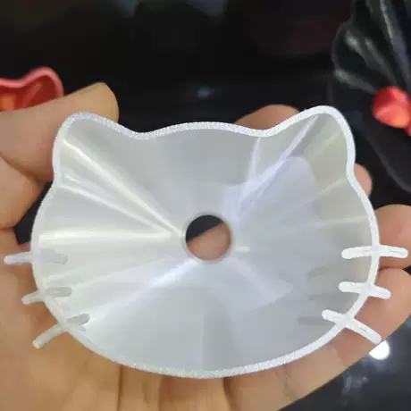White hello kitty beard funnel