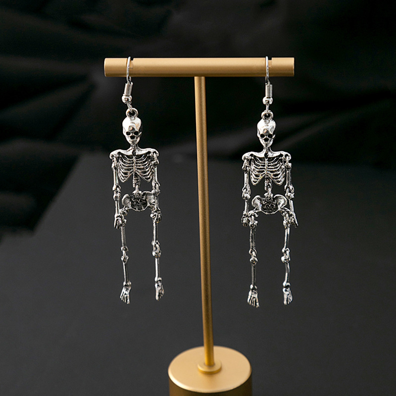 Solid Color Pattern Women's Gender 1 Pair Halloween Classic Style Solid Color Plating Alloy Drop Earrings