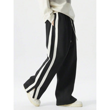 H 32545 Men's Hong Kong style straight sweatpants ��ʿ�۷�ֱ