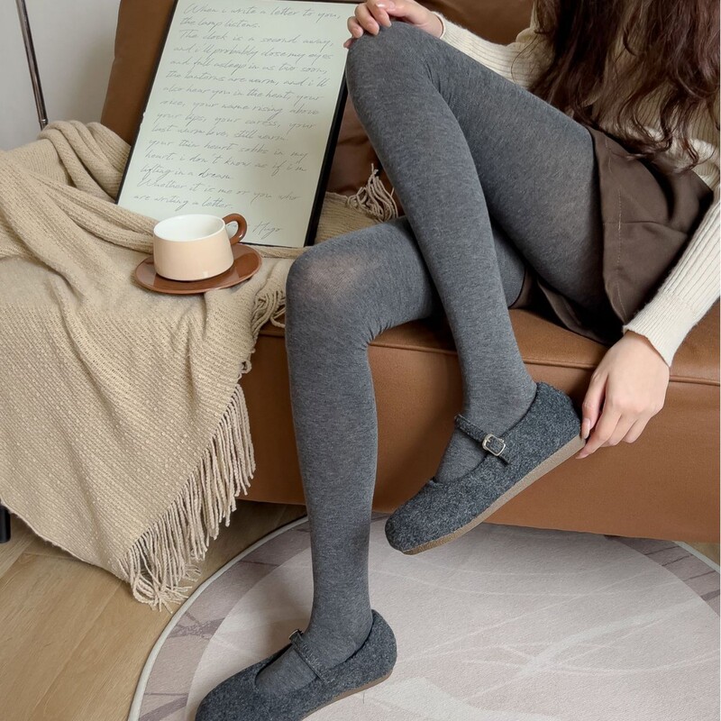 AMUSIVE does not drop the base socks slimming gray entry pantyhose basic show solid color ins style high waist