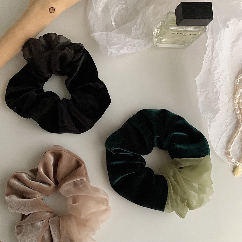 Simple Style Commute Solid Color Organza Hair Tie display picture 4