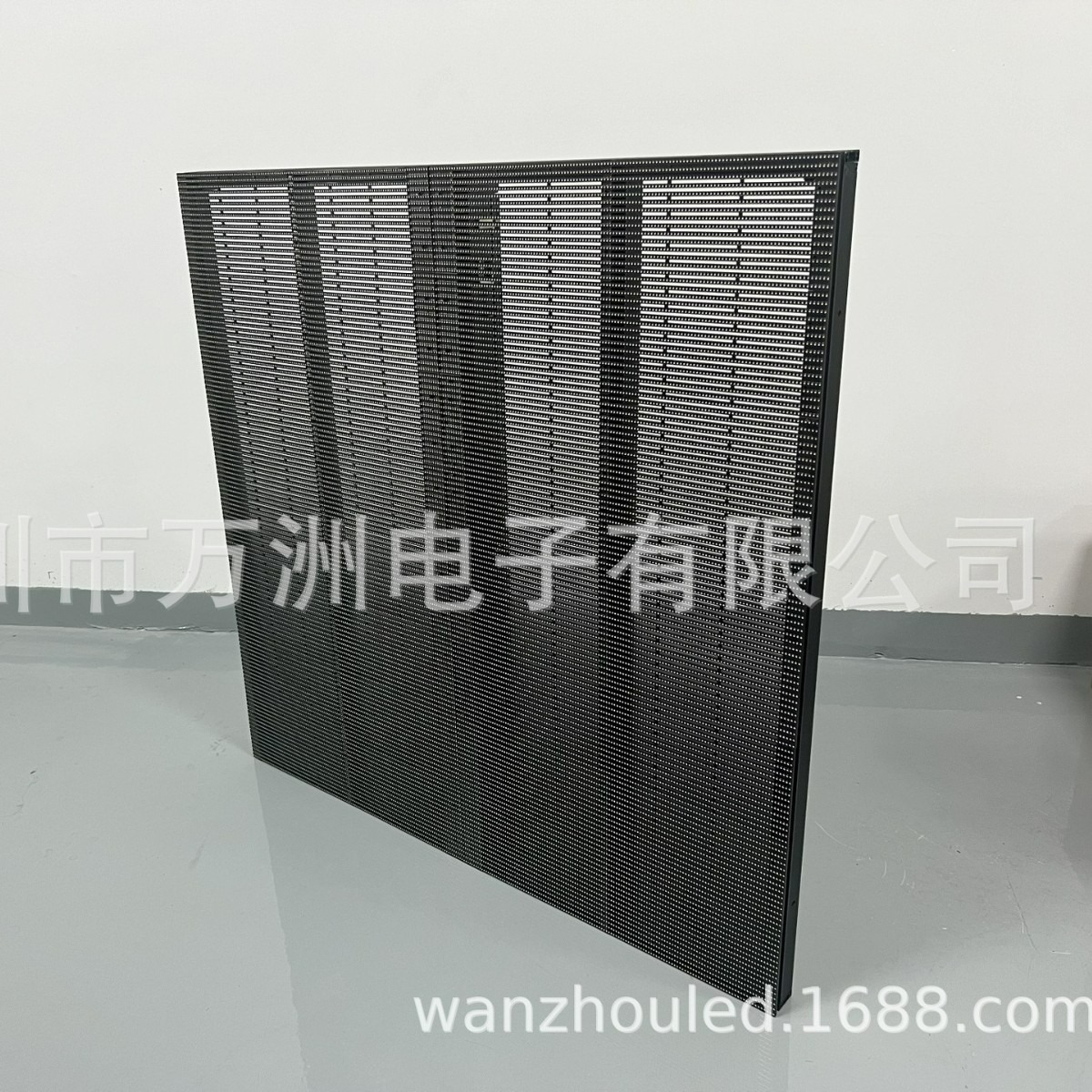 万洲电子P3.91-7.81户外透明屏高亮模组8扫5000cd国星晶台1921灯