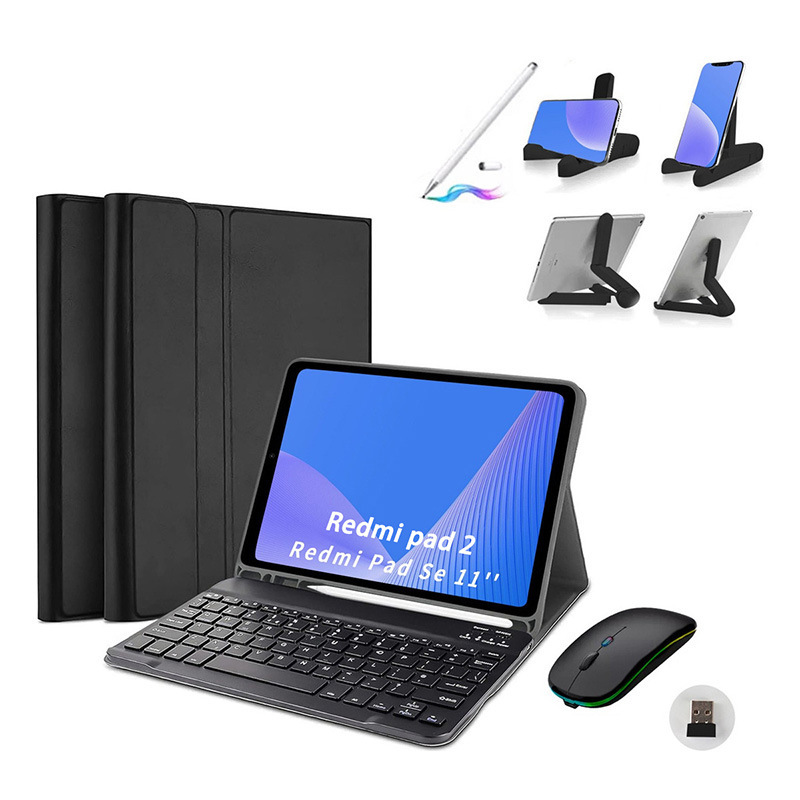 Suitable for 2025Redmipad2 Tablet Bluetooth Keyboard Protective Cover Redmi Se11 Mouse Stand Pencil Suitable for 2025Redmipad2 Tablet Bluetooth Keyboard Protective Cover Redmi Se11 Mouse Stand Pencil