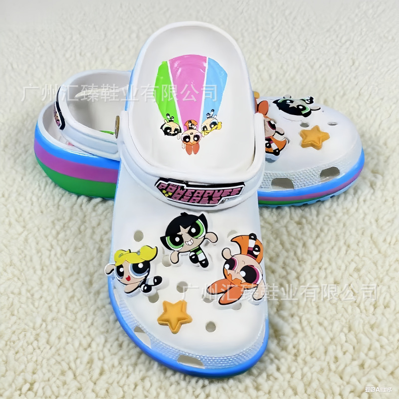 Personaje clásico de la casa de tarjetas de estrellas de niños zapatos antideslizantes sandalias zapatillas de playa para niños al por mayor