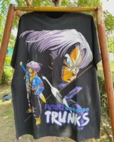 ElectronicNomad стирка мастер 2025 Новый 90s Аниме Dragon Ball Древняя футболка с короткими рукавами 210g