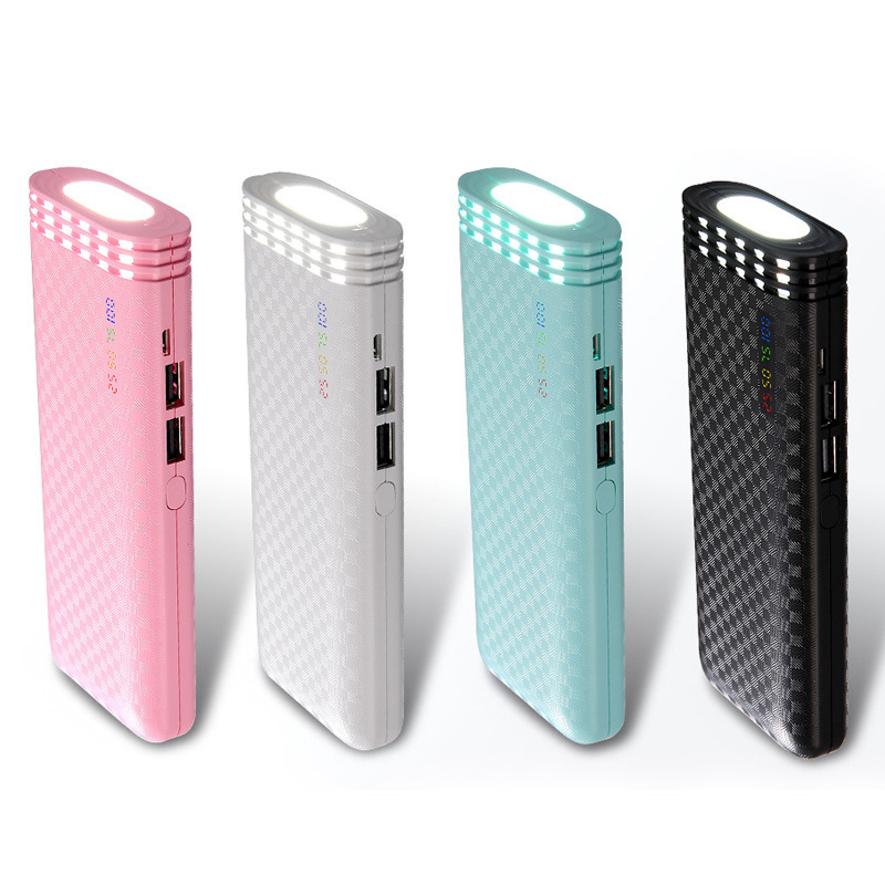 10000毫安双USB带灯高性价马塞克礼品logo定制充电宝