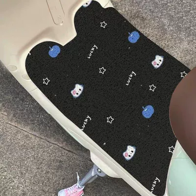 Avtomobil döşəmə paspasları – Loop Mats for Electric Bikes, Can - zx-kitty-foot-pad-09-3060-silk-circle-small-self-cutting