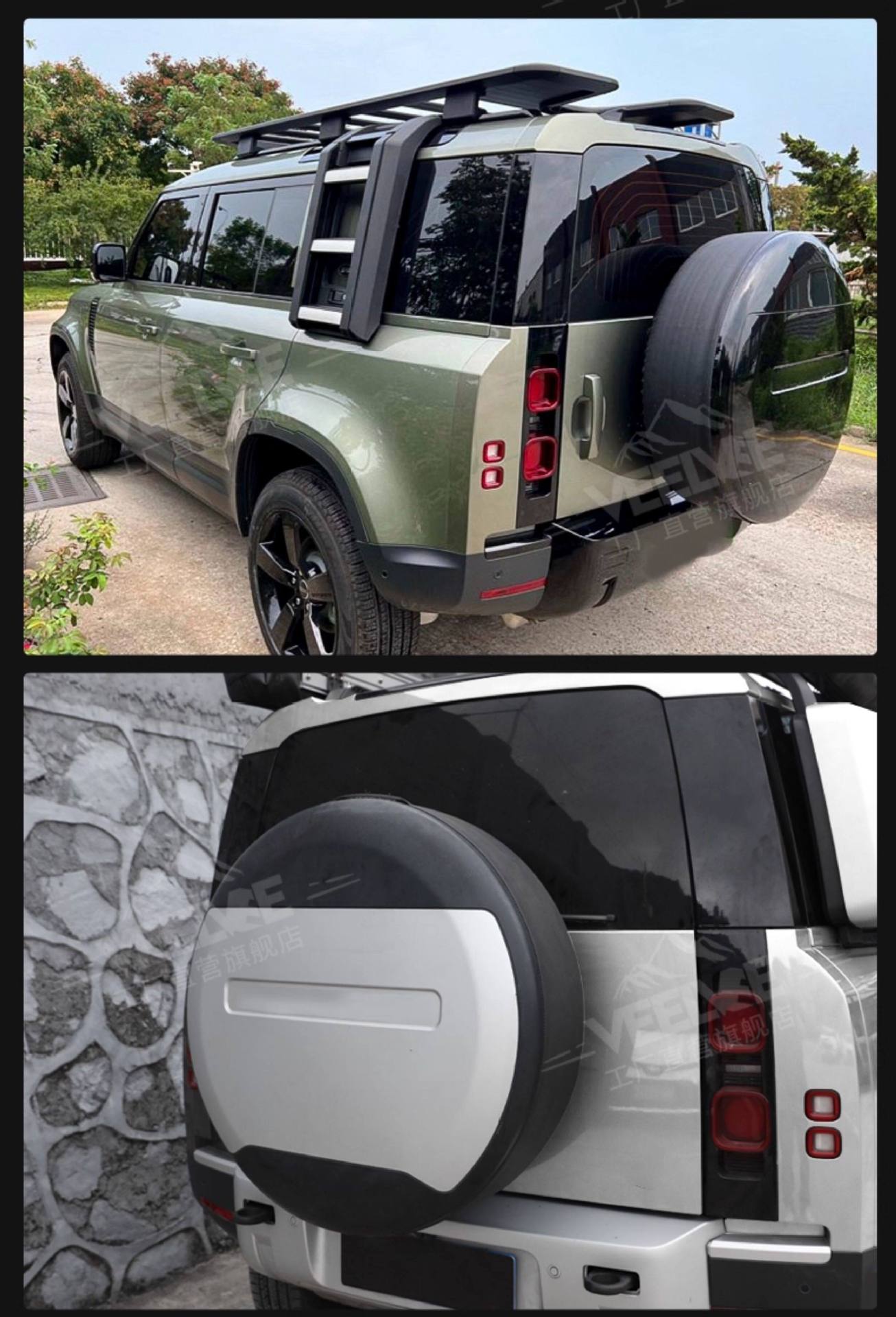 Suitable for Land Rover New Defender Spare Tire Cover, Special Rear Spare Tire Shell Protective Cover, Rear-Mounted Spare Tire Shell Protective Cover