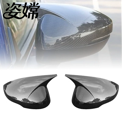 Suitable for the 22Nd Generation Civic, Special Horn-Shaped Rearview Mirror Shell Modified with Carbon Fiber Rearview Mirror Cover Decoration