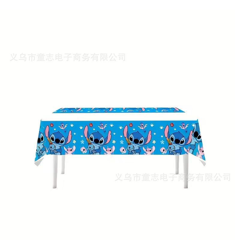 现货热销卡通蜘蛛侠公主史迪仔派对桌布卡通生日party一次性pe长|undefined