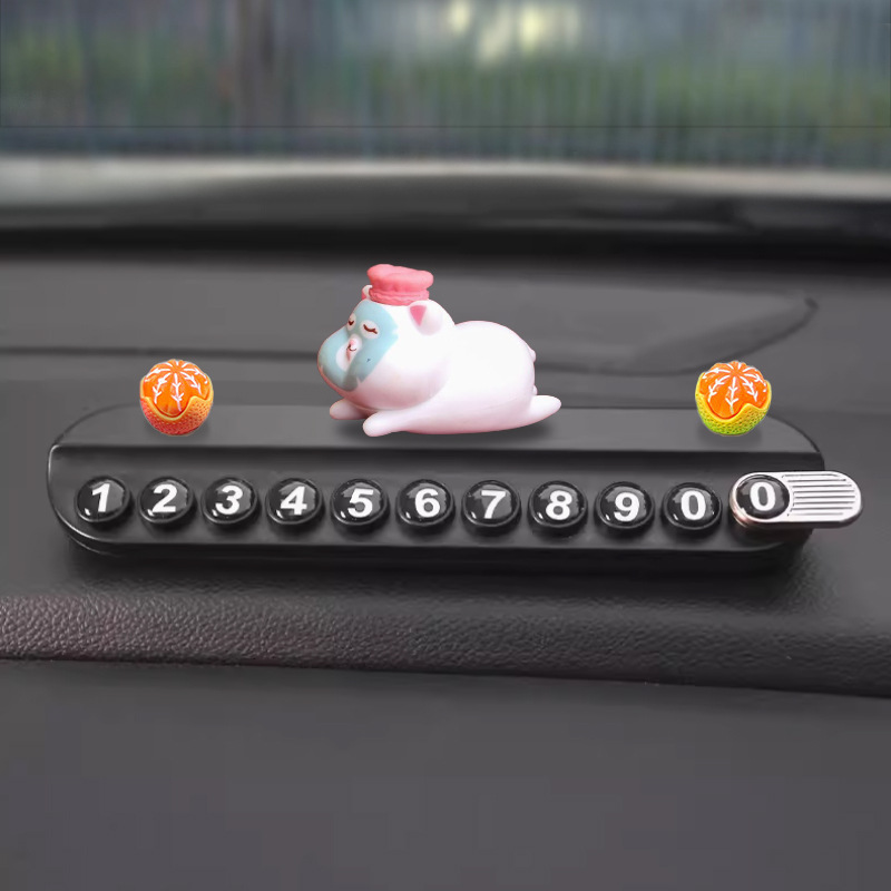 Tarjeta de estacionamiento temporal para automóviles, dibujos animados, tarjeta de teléfono de movimiento de automóviles, número de teléfono móvil de automóvil creativo, tarjeta de movimiento de automóviles para mujeres