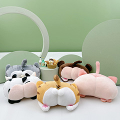 新款時尚柯基屁股鑰匙扣掛件擺攤創意禮品貓咪屁屁鑰匙鏈掛飾批發