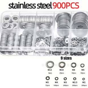 �羳 900pcs���b���P䓉|Ȧƽ�|ȦM2/3/4/5/6/8/10/12�M�����b