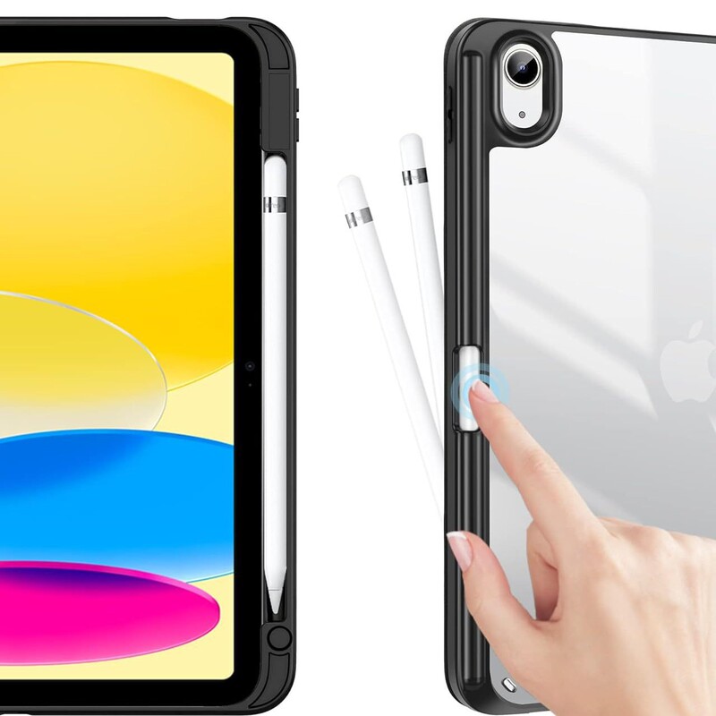 ipadari11保护套透明亚克力防弯带笔槽背壳ipadpro12.9平板保护壳|undefined