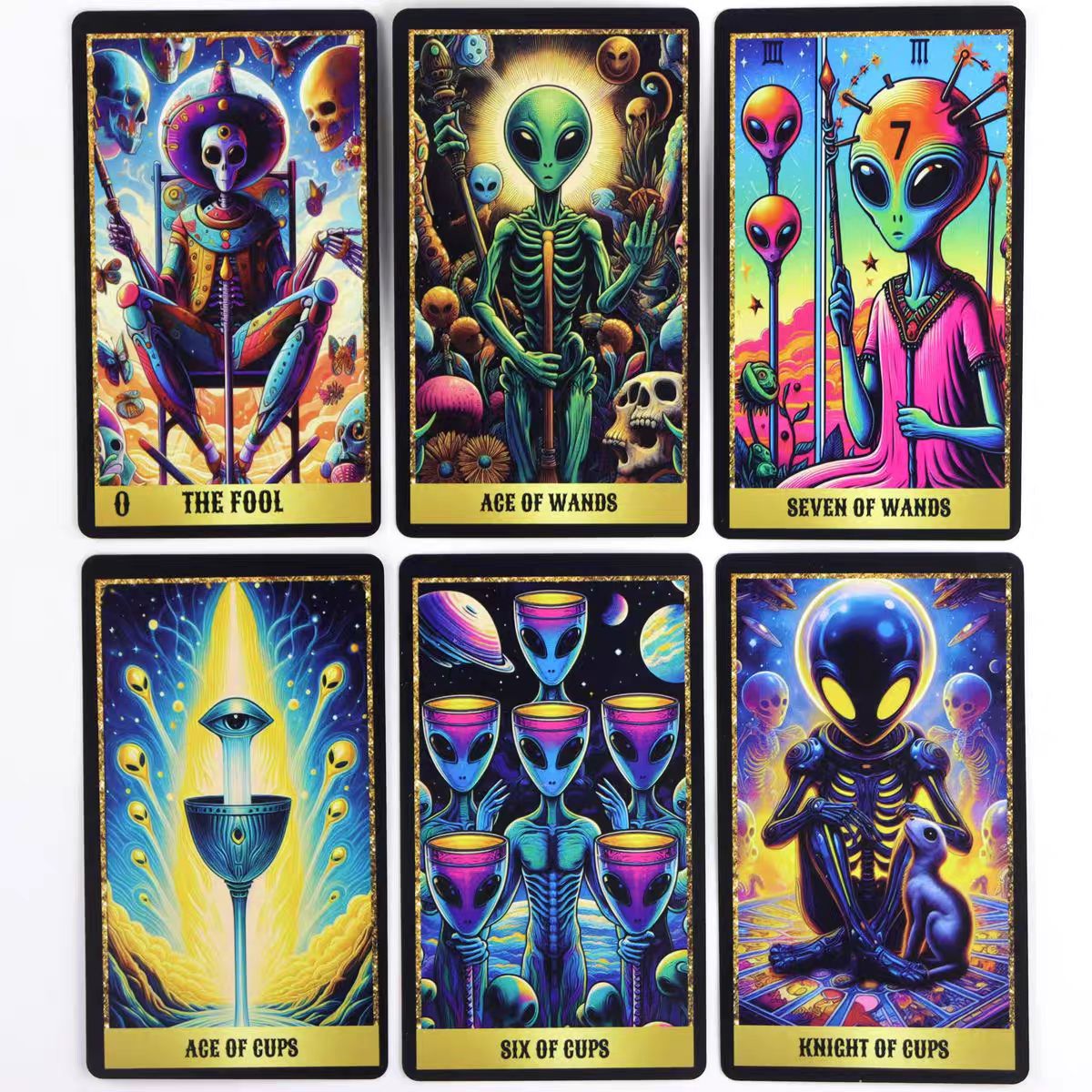 Alien Tarot Party Game English Card Deck For Game Nights_voghion.com